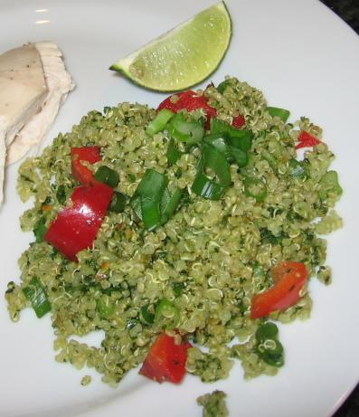 Mexican Quinoa With Pepita-Cilantro Sauce. Photo by Maito
