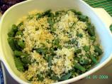 Green Beans Caesar. Photo by Shahana