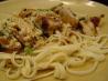 Creamy Chicken on Linguine