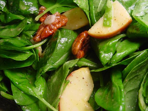 Spinach, Apple and Pecan Salad. Photo by Sharlene~W