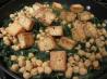 Indian Tofu and Spinach over Almond Rice. Recipe by dicentra