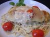 Mozzarella Topped Chicken With Roasted Tomato and Basil Sauce. Recipe by The Flying Chef
