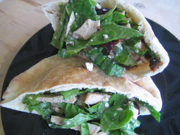 Greek Pita Sandwich With Italian Dressing. Photo by pattikay in L.A.