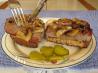 Grilled Steak Sandwich With Mushrooms and Caramelized Onions