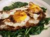 Balsamic Fried Eggs With Wilted Greens (In Under 10 Minutes)
