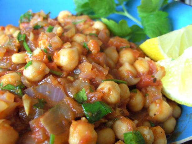 Warm Chickpea Salad. Photo by JustJanS
