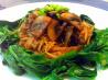 Sauteed Bean Sprouts and Spinach. Recipe by Frenzy