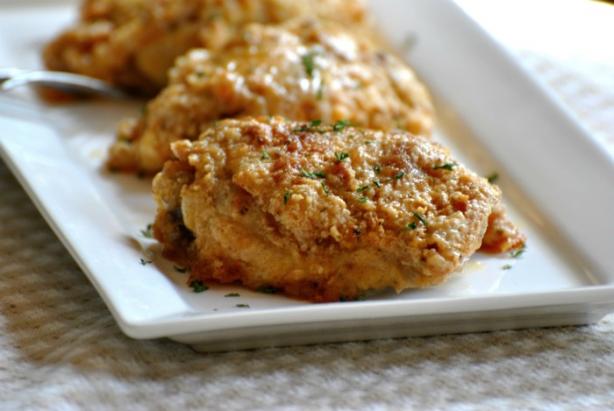 Amish Oven-Fried Chicken. Photo by Andi of Longmeadow Farm