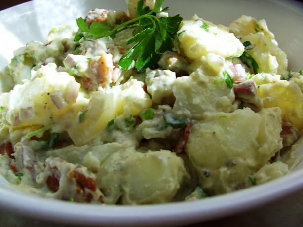 Bacon Blue Cheese Potato Salad. Photo by JustJanS