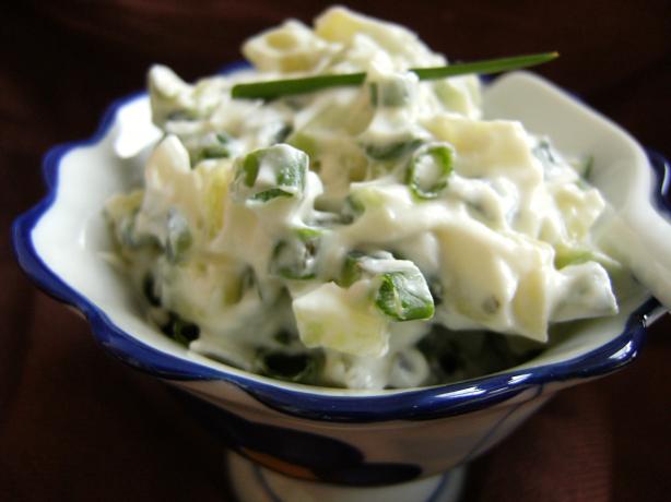 Cool As a Cucumber!  Cheese, Cucumber and Chive Sandwich Spread. Photo by Lalaloula