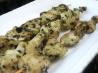 Pesto Coated Chicken Skewers