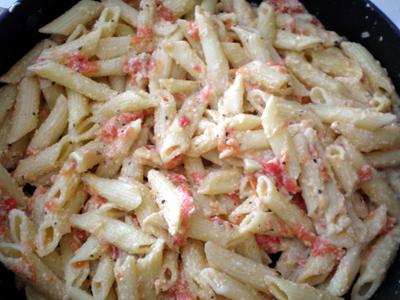Olive Garden Penne Pasta W/ Tomatoes and Ricotta. Photo by FoodieFoodie