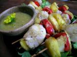 Pineapple Mango Tango Scallops Skewers