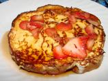 French Toast With Fresh Strawberry Syrup