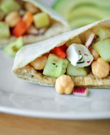 Chickpea Salad Pitas. Photo by Aaliyah's&Aaron'sMum
