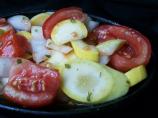 Zucchini, Tomato, Tarragon and White Wine Salad