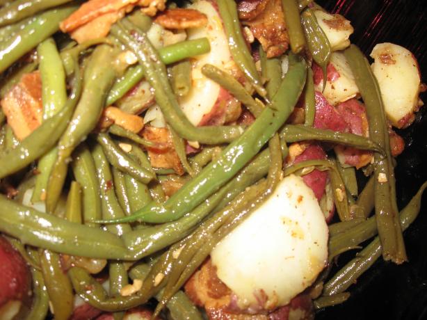 Green Beans, New Potatoes With Bacon. Photo by charlie #5