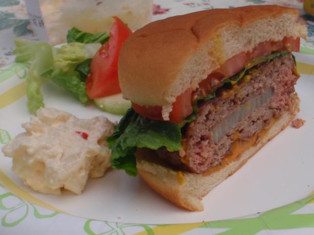Onion Stuffed Hamburgers. Photo by SAM the Nuke [:-{)