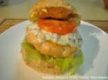 Salmon Burgers With Tartar Mayonnaise. Photo by I'mPat