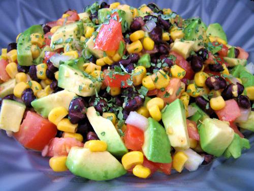Avocado and Black Bean Salad. Photo by Annacia