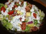 BLT Salad With Creamy Basil Dressing