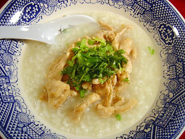Thai Chicken and Rice Soup - Kao Tom Gai. Photo by :(