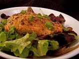 Herb Crusted Salmon With Mixed Greens Salad
