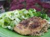Herb Crusted Salmon With Mixed Greens Salad. Recipe by larchie