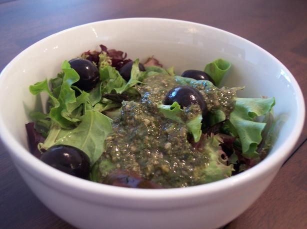 Basil Vinaigrette Dressing. Photo by jrusk