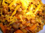 Spicy Tomato and Bean Barley Bake (Low Fat and Healthy)