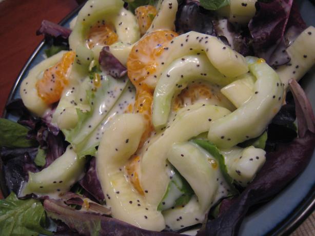 Sweet Mandarin Cucumber Salad. Photo by yogiclarebear
