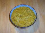 Spicy Red Lentil Dal With Pita Wedges