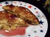 Peanut Butter-Chocolate Stuffed French Toast With Jam Syrup. Recipe by Boomette