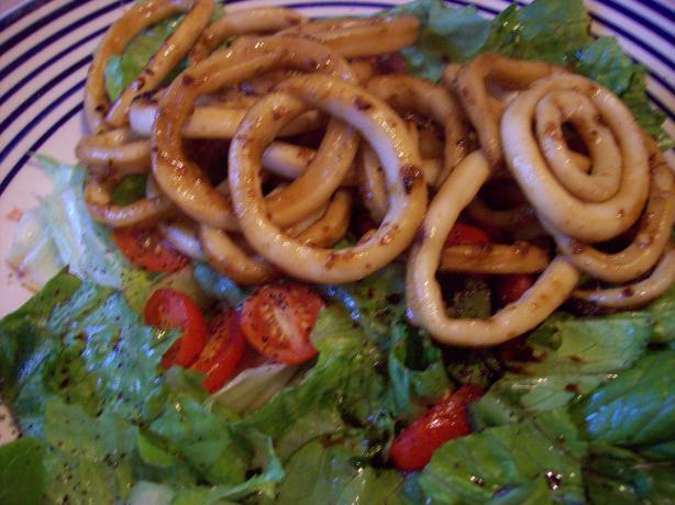 Ginger Squid Japanese Style (Ika Shoga Yaki). Photo by Marlitt