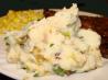 Double-Onion Smashed Potatoes. Recipe by Lainey6605