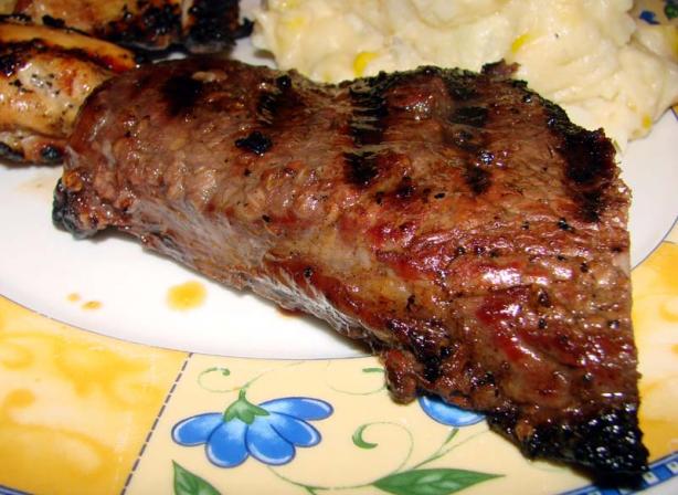 Merlot Marinated Grilled Beef. Photo by Boomette