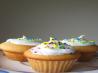 Vegan Golden Vanilla Cupcakes