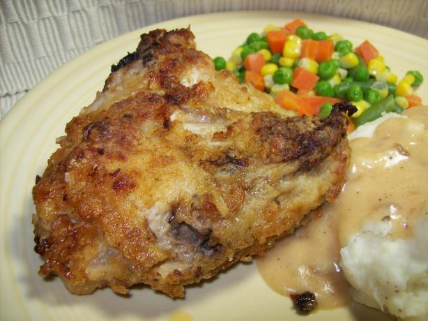 Spicy Fried Chicken With Buttermilk Gravy. Photo by Chef shapeweaver &copy;