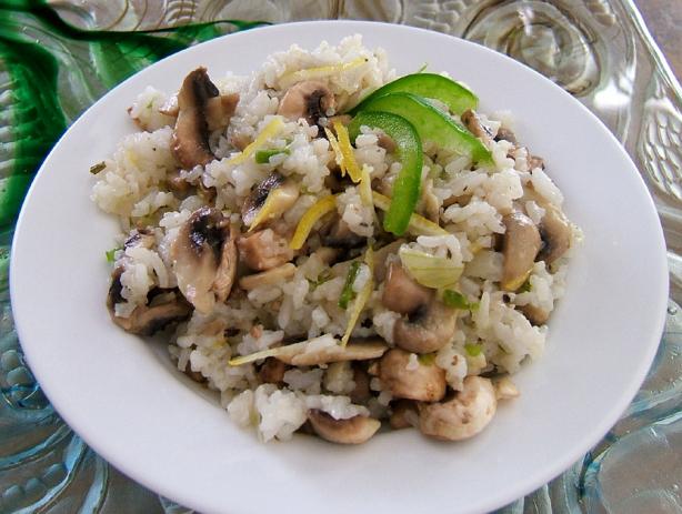 Jasmine Rice With Lemon and Mushrooms. Photo by Kathy228