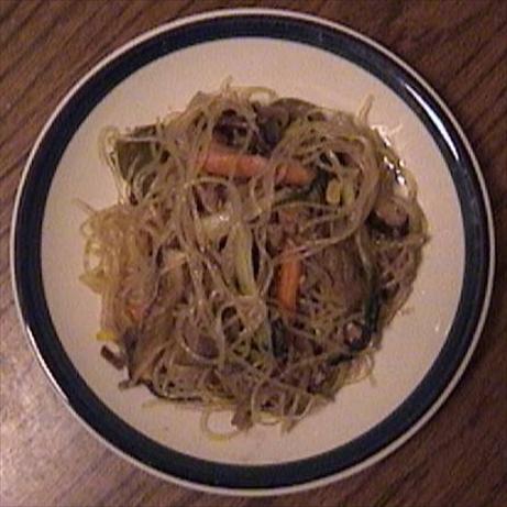 Korean Beef & Vegetables with Noodles - Chap Jae. Photo by IronChefArtemslore