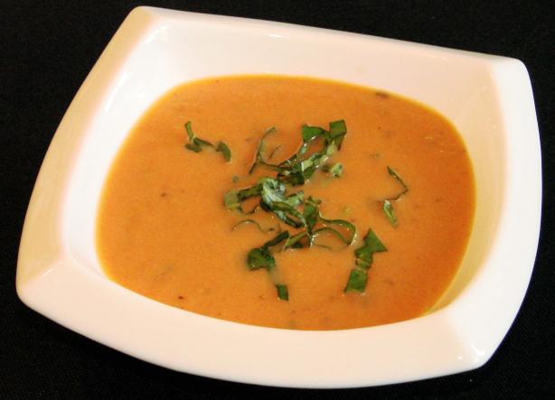 Creamy Tomato and Summer Herb Soup. Photo by Boomette