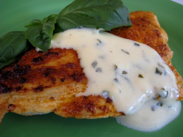 Basil Lemon Butter Cream Sauce. Photo by gailanng