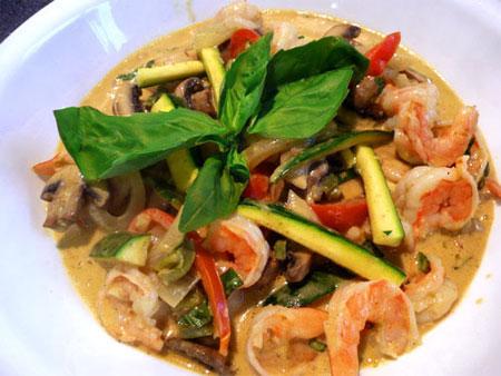 Thai Shrimp and Vegetable Curry. Photo by Mikekey