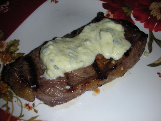 New York Strip Steaks With Tarragon Melting Sauce. Photo by JackieOhNo!