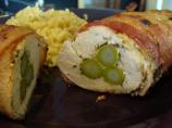 Bacon Wrapped Chicken and Asparagus. Photo by Tish