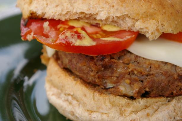 Mozzarella-Beef Burgers. Photo by Redsie