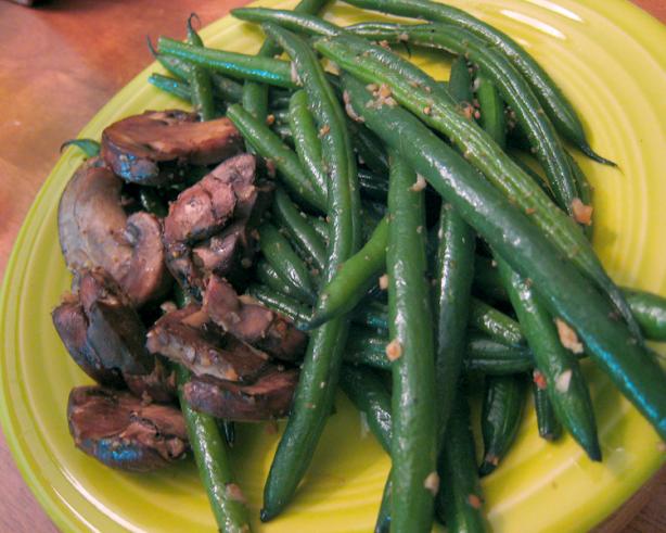 Lemon Beans and Mushrooms. Photo by yogiclarebear
