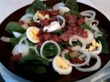 German Spinach Salad With Hot Bacon Dressing. Photo by KellyMac6