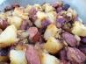Fried Potatoes With Onion and Kielbasa