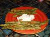 German Fried Asparagus With Herb Cream
